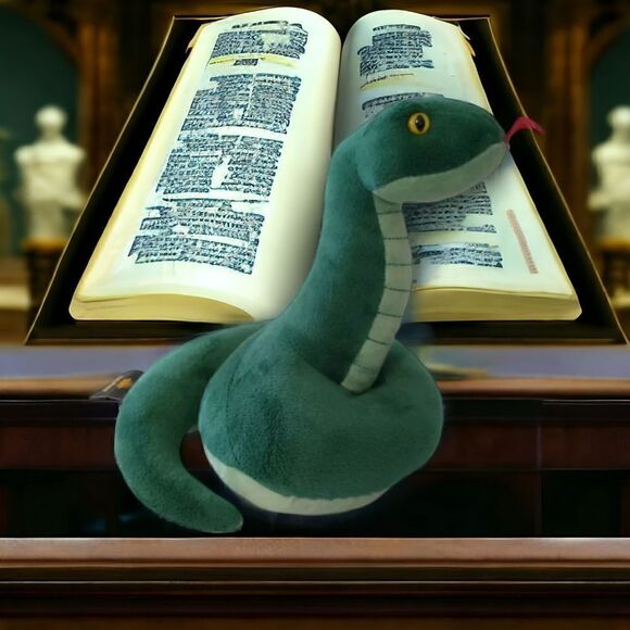 Slytherin Snake Stuffed Animal Harry Potter The Noble Collection Wizarding World - Picture 14 of 16